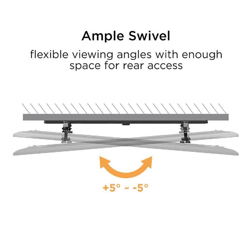 VALUE Support mural TV, distance murale de 47 mm, inclinable,_4