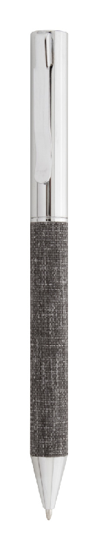 Stylo bille twist en métal - Corps en polyester RPET - Étui assorti - Encre bleue_4