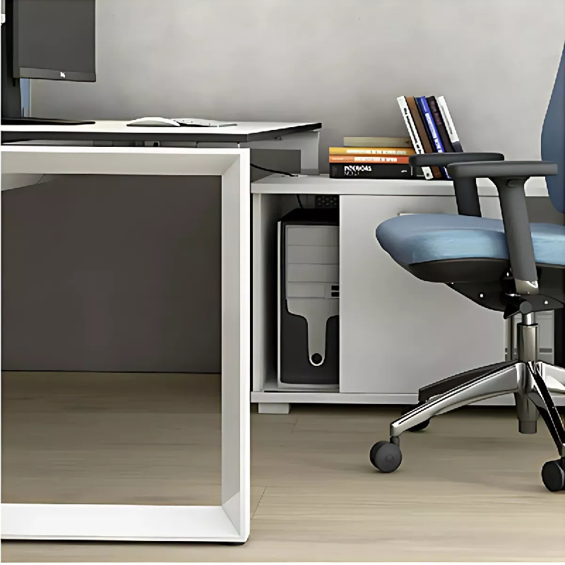 Bench vis-à-vis 2 postes piètement fermé sur 2 crédences So Martos_4