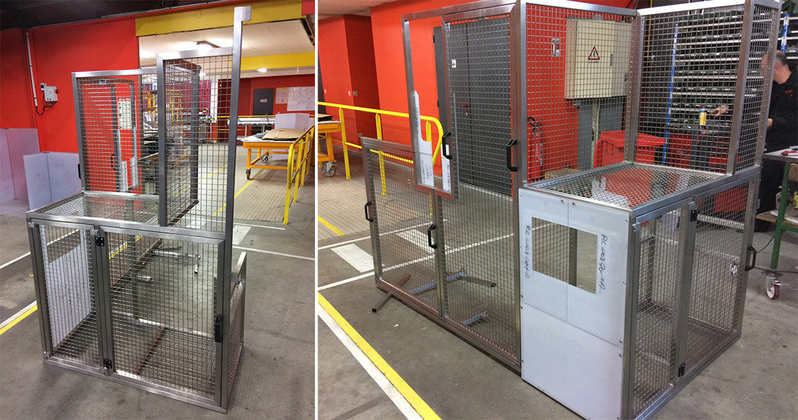 Carter de protection ERPI - Système de protection des outils industriels avec structure inox et portes sécurisées_4