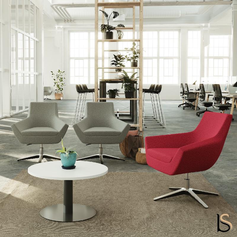 Siège d'accueil pivotant Storn - Mobel linea. - Beige_4