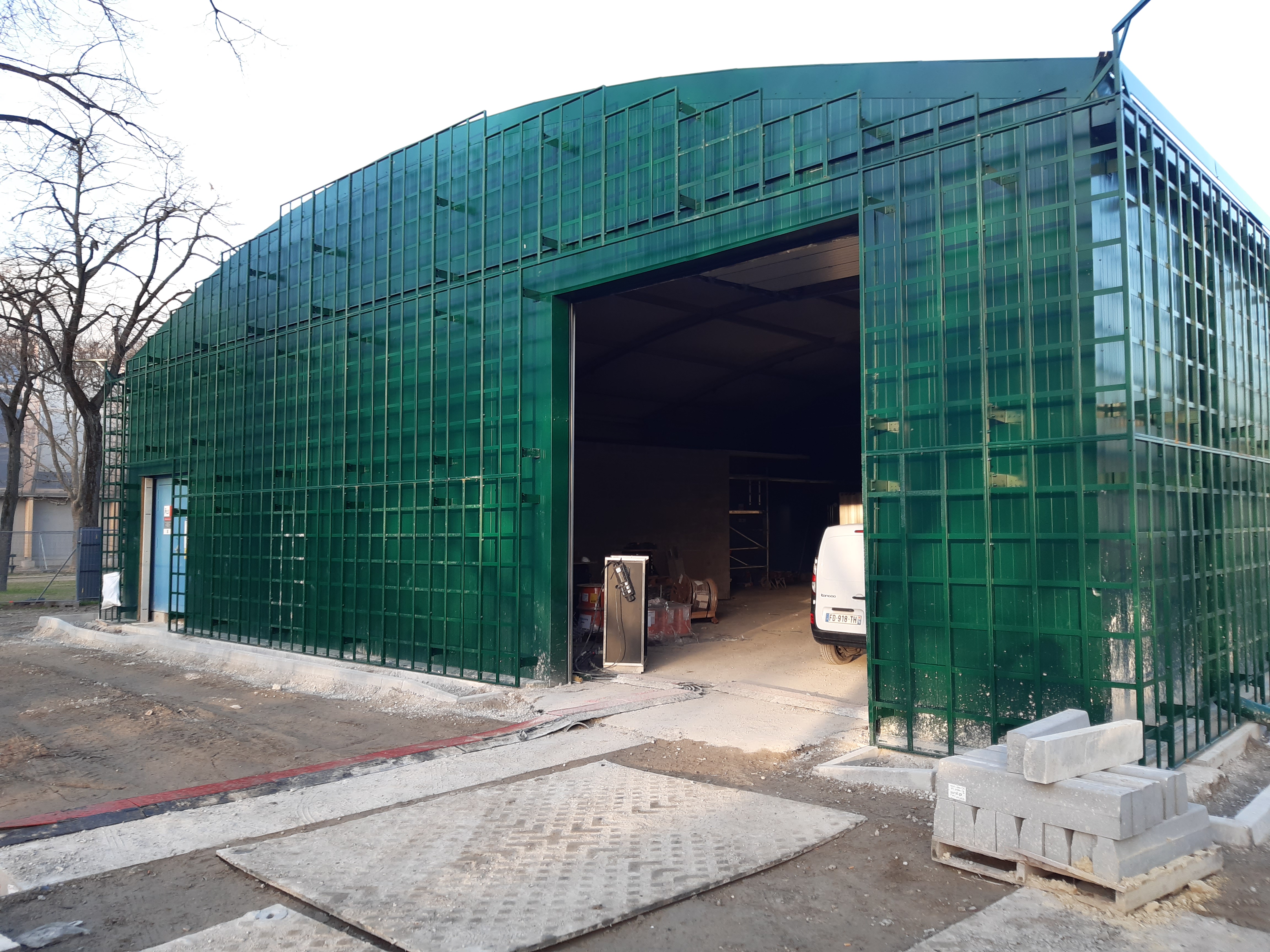 Treillis de végétalisation - structures métalliques pour bâtiments industriels et entrepôts logistiques_4