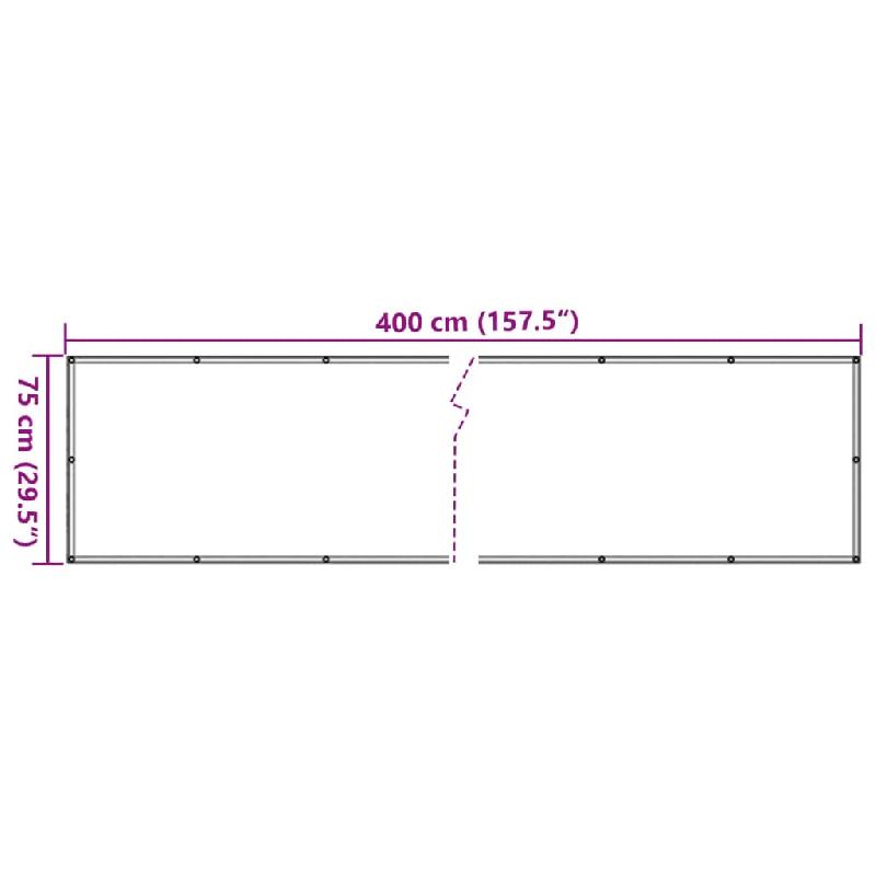 Vidaxl écran d'intimité de jardin aspect pierre de rebord gris pvc 4005413_4