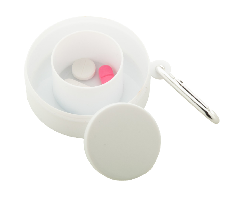 Gobelet pliable publicitaire - plastique PP recyclé - 220 ml avec pilulier et mousqueton_4