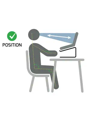 DLH Support pour ordinateur portable de 10 à  17