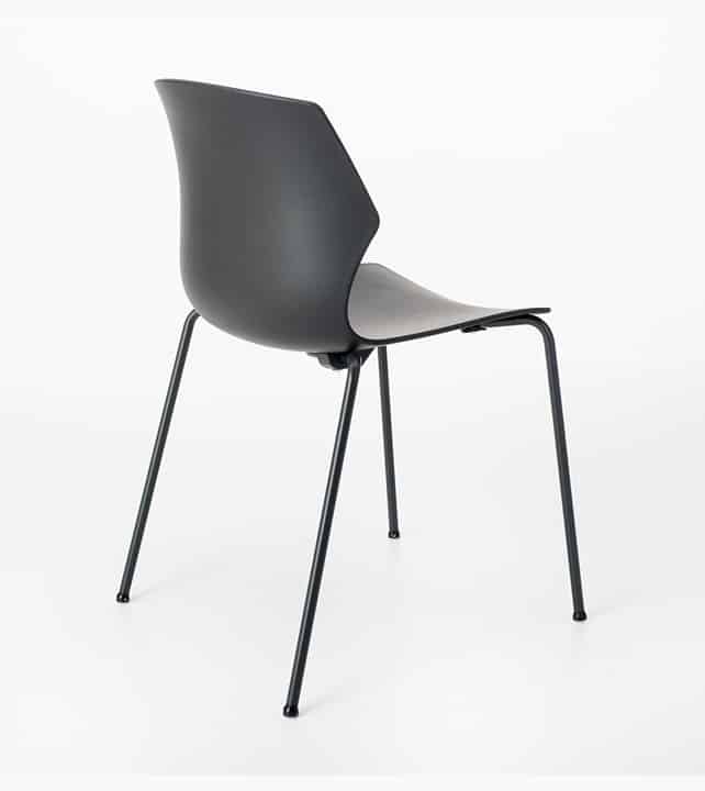 Chaise empilable - monocoque en polypropylène - 5 couleurs - piètement luge ou 4 pieds avec options_4