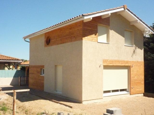 Maison à ossature en bois Christina - à étage - toit double pente_0