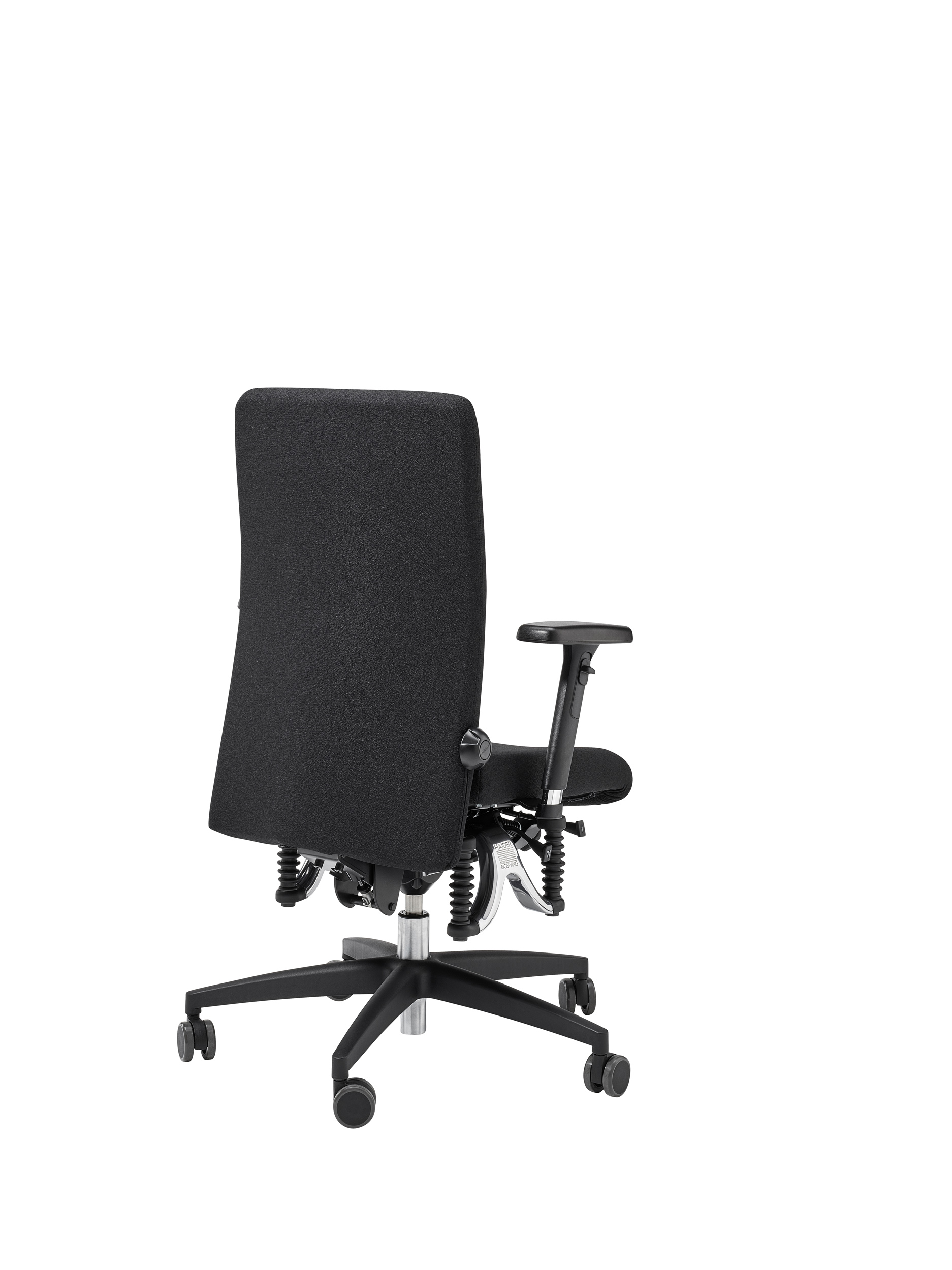 Fauteuil réglable en hauteur avec étoile en polyamide noir