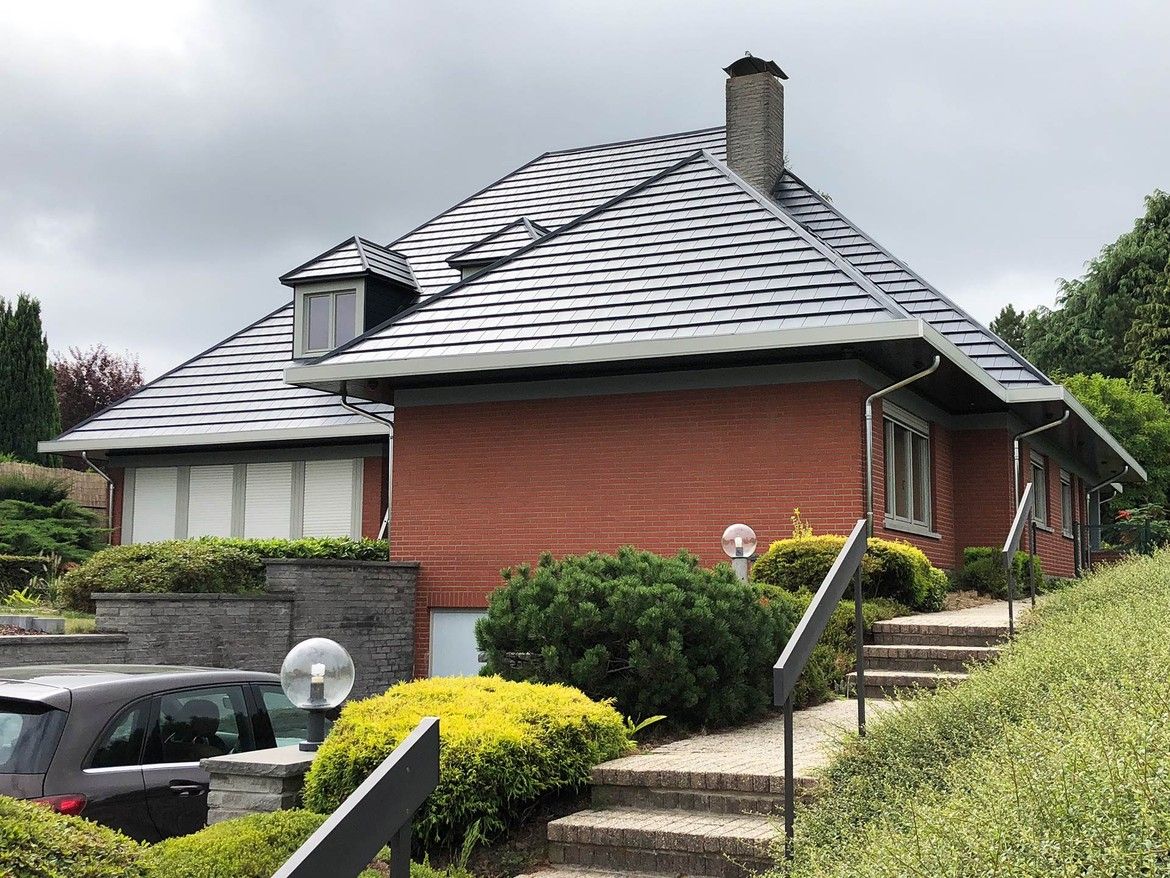 Tuile en acier rectangulaire pour toiture - METROTILE® Thermolaqué QUBE ACOUSTIC - Design moderne et isolation phonique_4