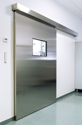 Porte étanche pour industries pharmaceutiques et hôpitaux