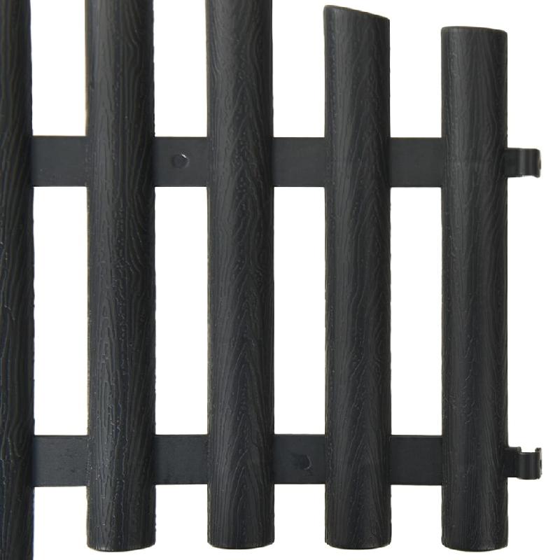 Vidaxl bordures de pelouse 17 pcs anthracite 1000 cm polypropylène 318282_4
