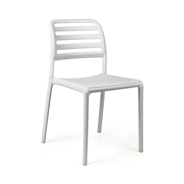Chaise en résine COSTA - Stamp - chaise d'extérieur empilable par 6, design sobre et confortable_4