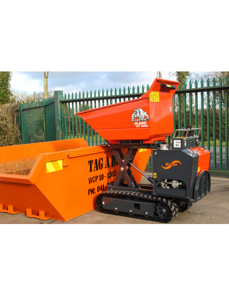 Dumper sur chenilles diesel 1 tonne - Slanetrac HT 1000 pour zones urbaines aux accès difficiles_4