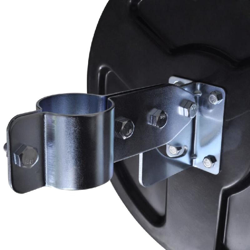 Vidaxl miroir de trafic convexe d'extérieur plastique pc noir 30 cm 141679_4