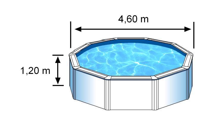 Piscine ronde acier Ø4,80m x H: 1,22m - filtration à cartouche_4