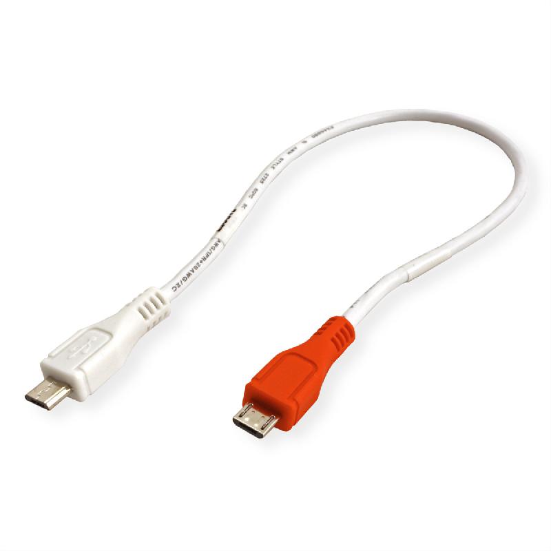 VALUE Câble chargeur USB 2.0, Micro B - Micro B, M/M, 0,3m_4