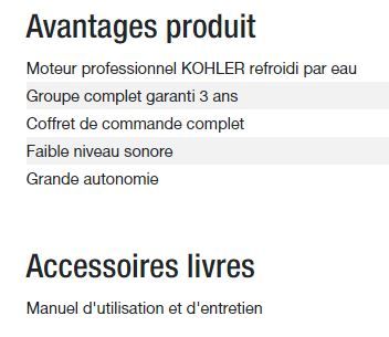 Power xp-k16h-alize groupe électrogène - kohler - tension de référence (v)	400/230_4