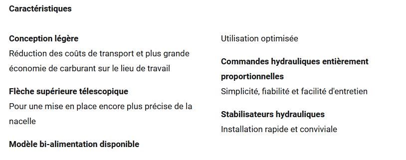 Sd120t nacelle élévatrice semi-automotrice articulée - niftylift - hauteur de travail 12.65m_4