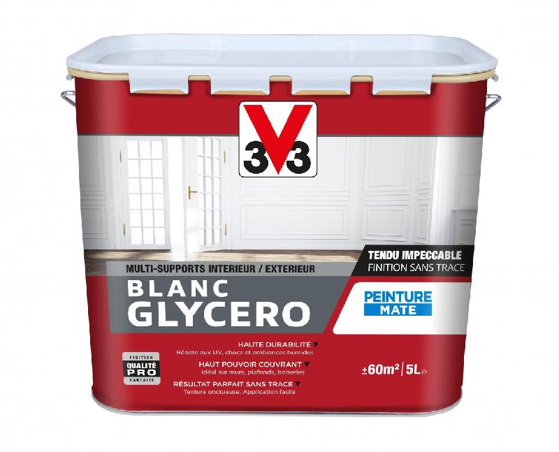 Peinture Glycéro Multisupport Blanc Mat V33, 5 L - Haute Résistance et Facile à Nettoyer_4