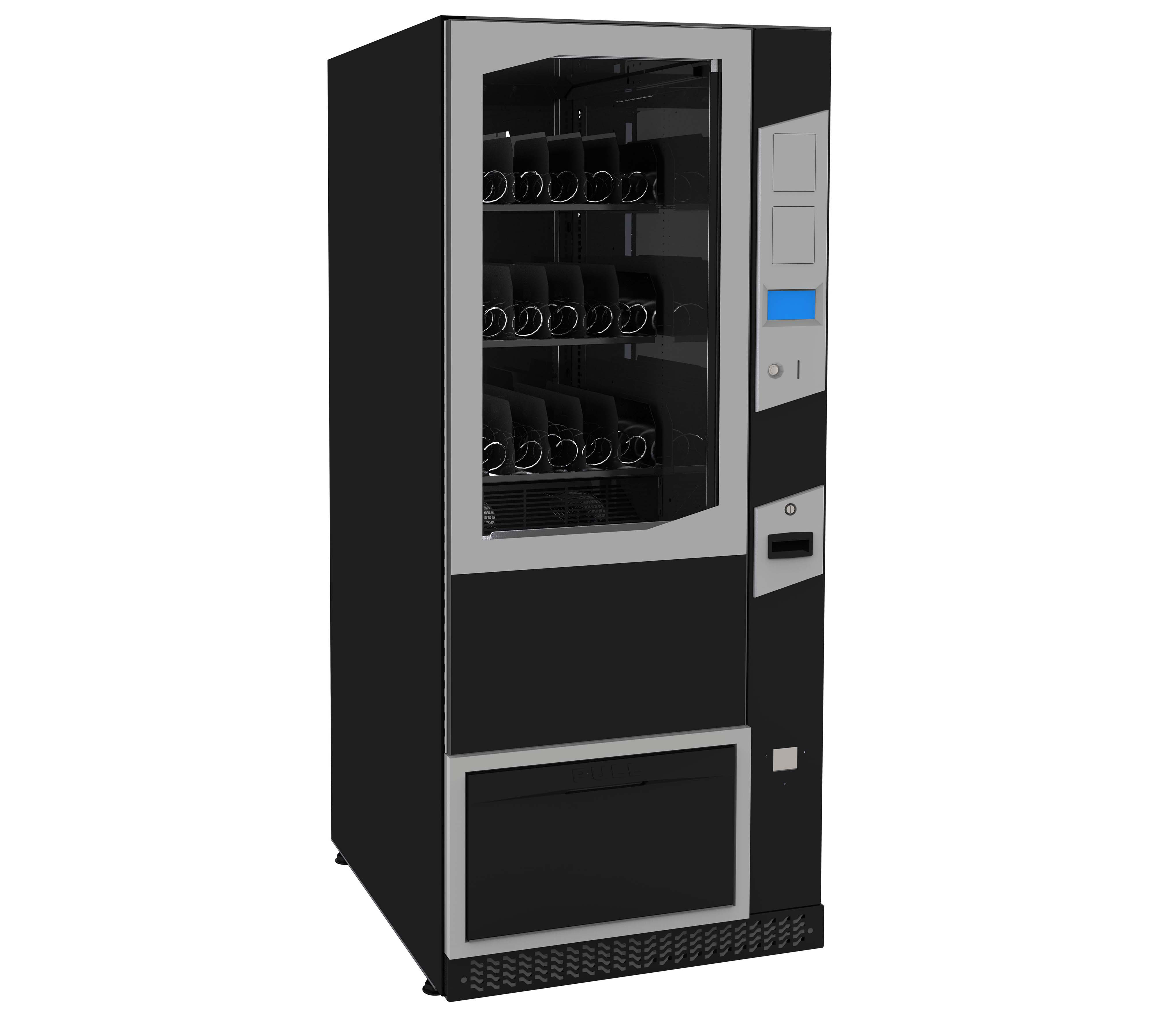 Distributeur automatique pour surgelés avec mise en valeur des produits exposés