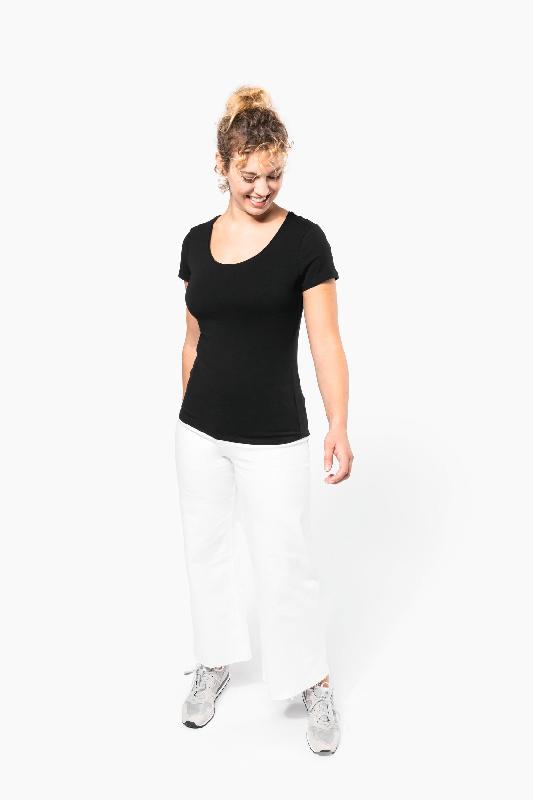 T-shirt manches courtes femme - Réf: K360 - Kariban - 95% coton, 5% élasthanne_4