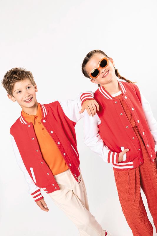 Blouson molleton teddy enfant - Réf: K498 - Kariban - 70% coton / 30% polyester - 320 g/m²_4