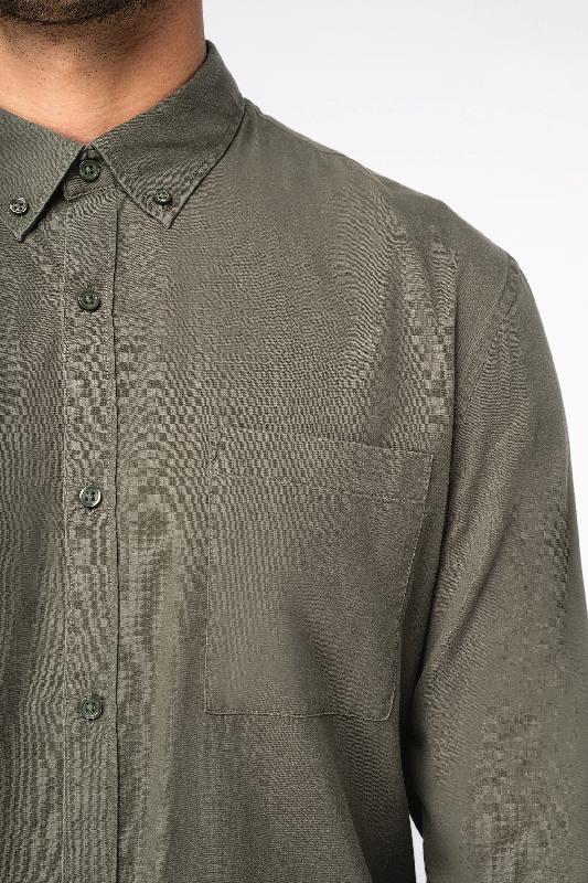 Chemise écoresponsable en lyocell homme - coupe ajustée - Native Spirit - Réf: NS513_4