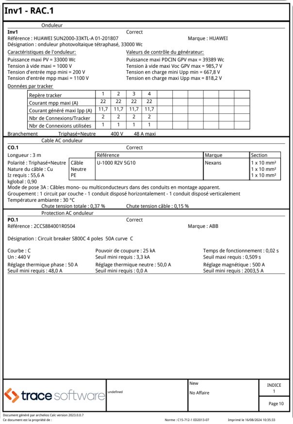 Logiciel archelios CALC - Dimensionnement électrique photovoltaïque_4
