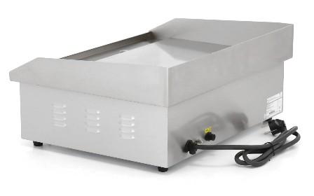 Plaque à snacker électrique 53 x 35 cm en acier inoxydable - surface lisse 3 000 w_4