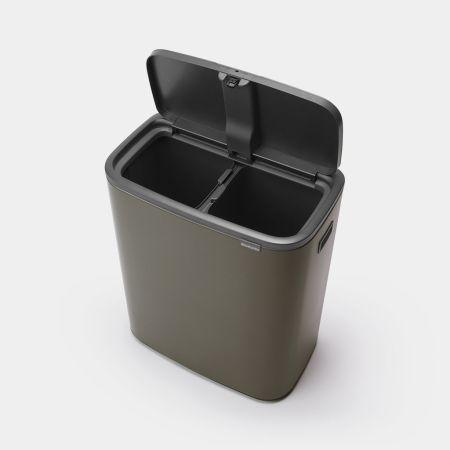 Poubelle Bo Touch Bin Brabantia - 2 x 30 litres - Platinum - Idéale pour trier les déchets_4