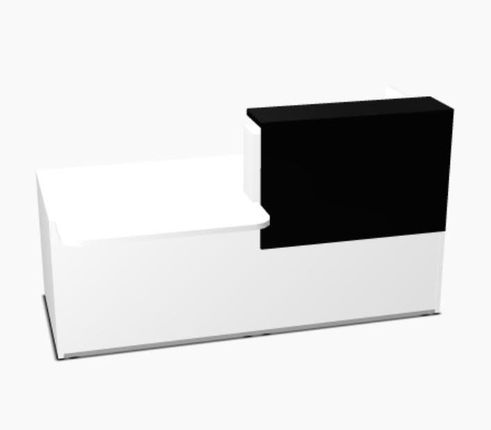 Bureau d'accueil lumineux Tera - MDD - 246, Gauche, Blanc, Noir_4