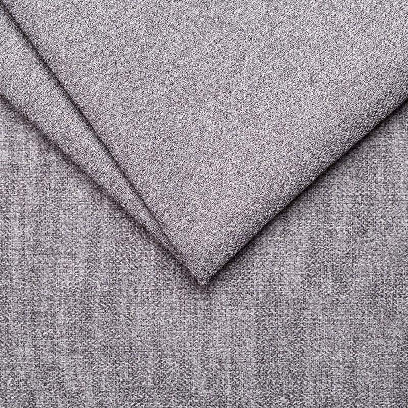 Canapé convertible express Darwin - Têtières réglables - Couchage 120x197cm - Matelas 16cm en tissu tweed gris clair_4
