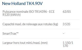TK4.90V Tracteur agricole - New Holland - 85 ch - chenilles SmartTrax™ et Steering-O-Matic™ Plus_4