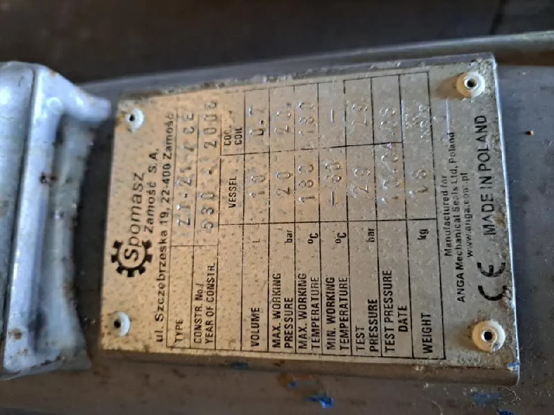 Cuve de chaudière avec serpentin intérieur en acier inoxydable 10 litres 20 bar - référence : c13021_4