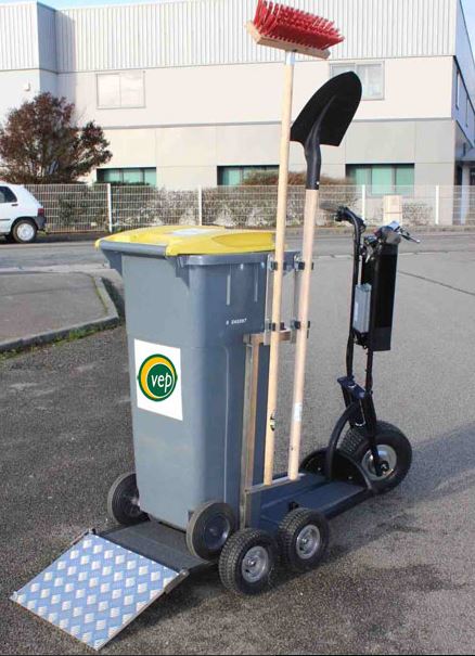 Trottinette électrique industrielle 3 et 5 roues - adaptée aux professionnels, assise ou debout - AZVEP_4