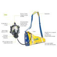 EEBD - Masque d'évacuation Spasciani - Flux d'air continu 15 minutes - Bouteille 2L / 300 bar - Certifié ATEX_4