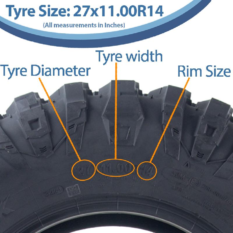 27x9.00R14  27x11.00R14 ATV Tyres 8ply OBOR Terrarex Road Legal (Set of 2  2)_4