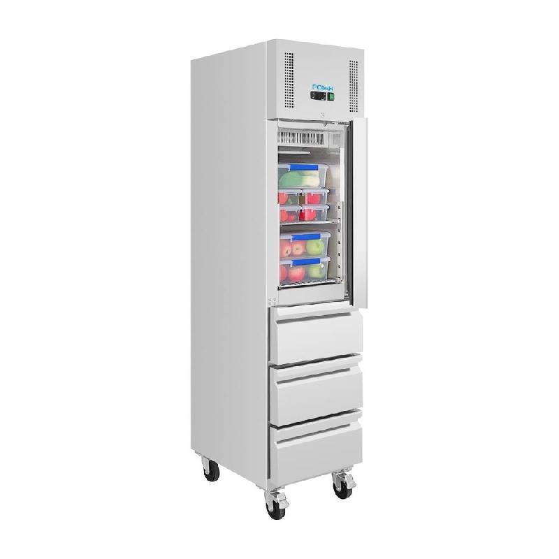 Armoire réfrigérée positive inox - 1 porte et 3 tiroirs - GN slimline série U - 292 L - Polar - UA113_4
