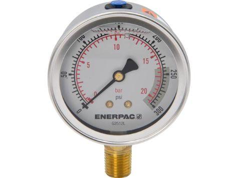 G2512L, Manomètre, 63 mm Face, Raccordement Vertical, Bain de glycérine, 20 bar pression maximale_4