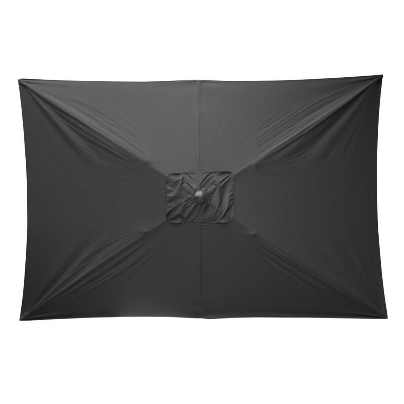 Parasol rectangulaire Bolero Seville 2x3m noir_4