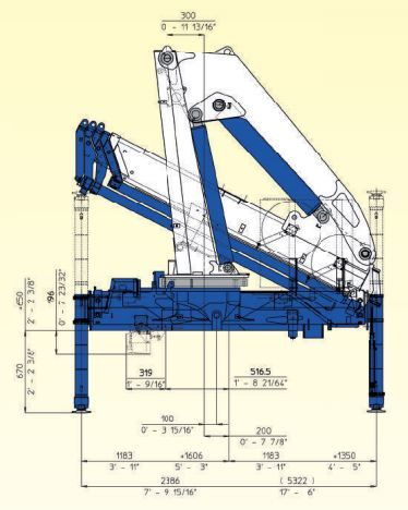 Série 19500 E ASC - Grue auxiliaire Cormach - Pression 290 bar, longueur bras jusqu'à 12,27 m_4