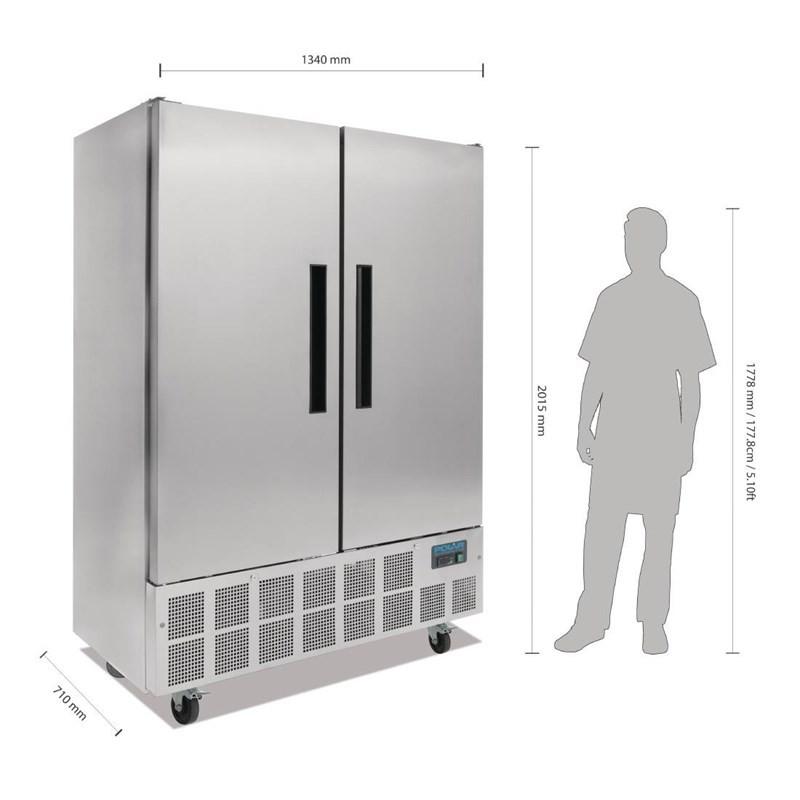 Armoire réfrigérée positive 2 portes 960L Série G GD879 Polar_4