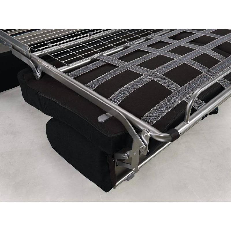 Canapé convertible Night Express - 120 cm - Matelas 14 cm - Mousse polyuréthane - Structure robuste - Noir_4