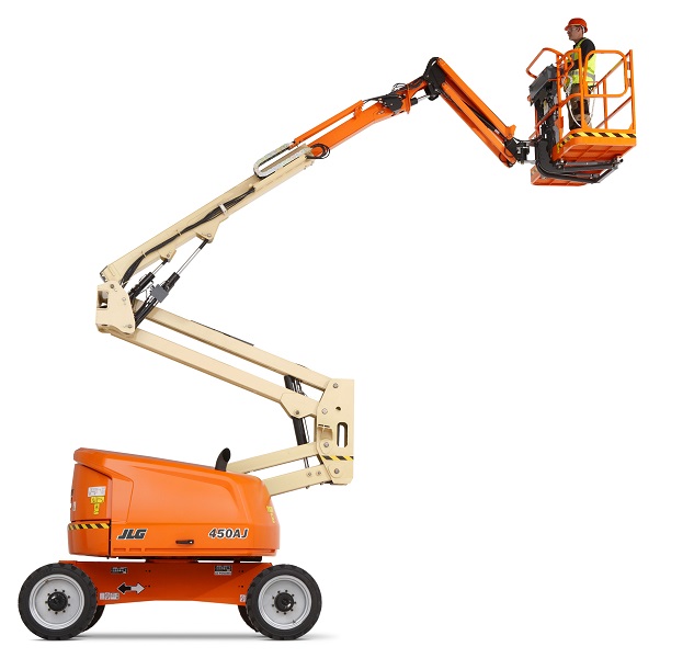 Nacelle articulée diesel JLG - Hauteur de travail 12,33 à 48,15 m - 7 roues motrices et essieu oscillant_4