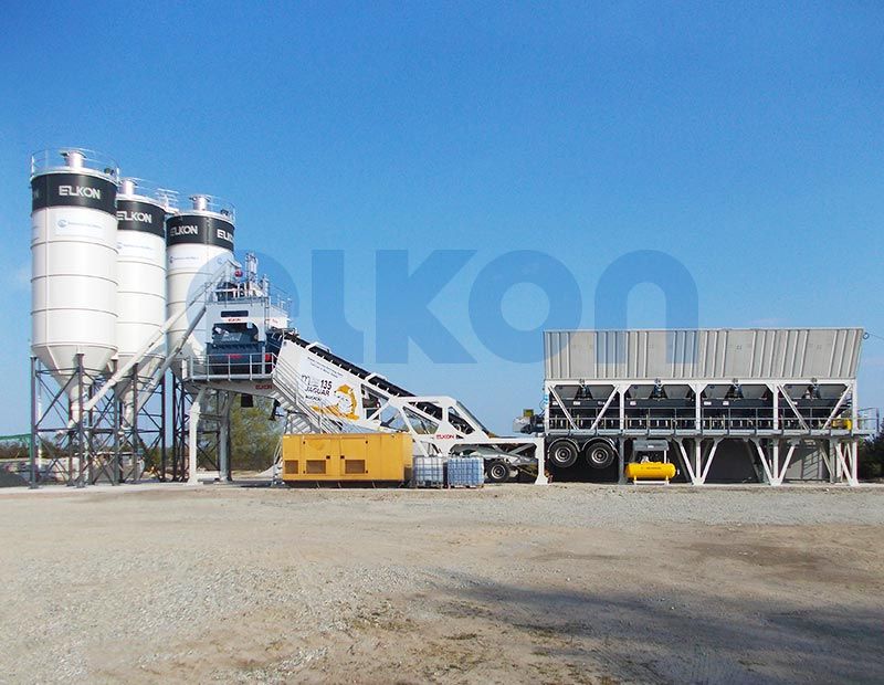 Master-135 Jaguar Centrale à Béton Mobile - 110 m³/h - Montage rapide et transportable_4