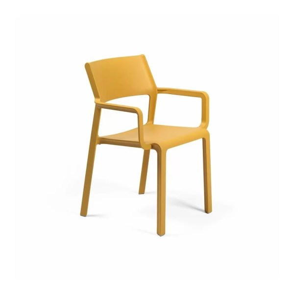 Fauteuil en résine TRILL - Stamp - design intemporel en polypropylène fiberglass avec accoudoirs - usage extérieur_4