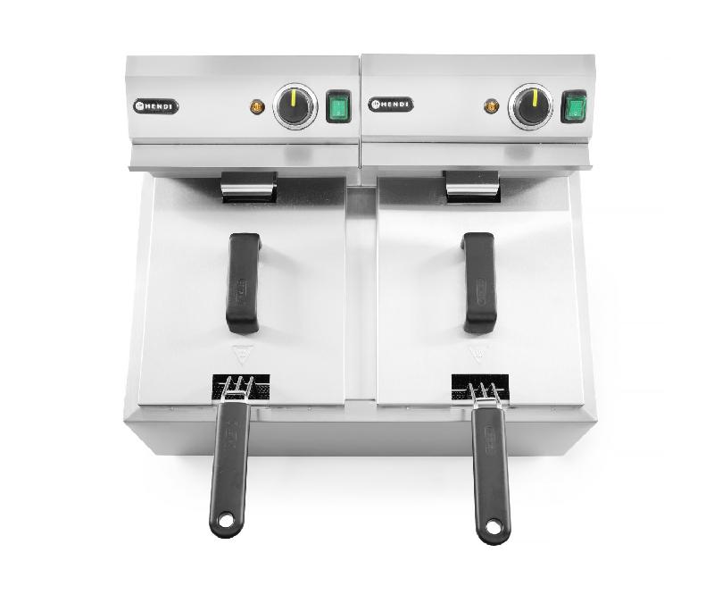 Friteuse Profi Line Analogique sans robinet de vidange 2x8L 230V HENDI_4