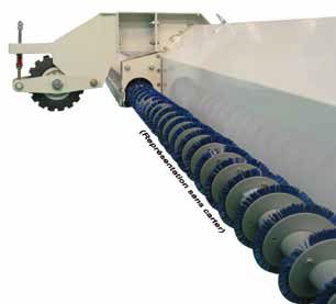 Vis de vidange intégrale avec options comme la brosse balayeuse