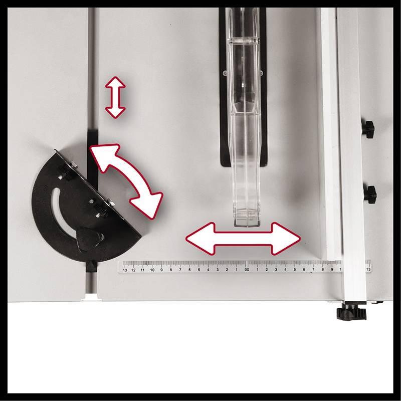 Table de sciage Einhell TC-TS 210 - Scie circulaire sur table puissante et compacte - 1200W, lame inclinable 45°_4