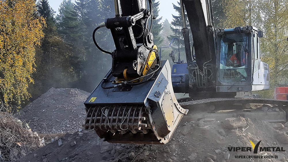 Godets concasseurs Vipermetal VPCH-21 - broyage des déchets de construction et démolition_4